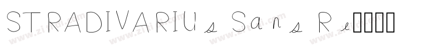 STRADIVARIUs Sans Re字体转换